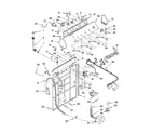 Crosley CAWS966RQ1 controls and rear panel parts diagram