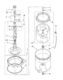 Agitator, basket and tub parts