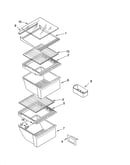 Refrigerator shelf parts