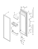 Refrigerator door parts