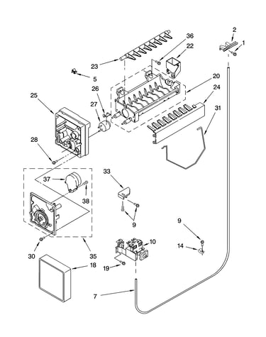 Icemaker parts, optional parts