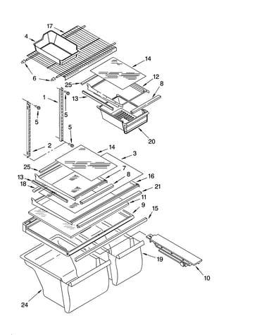 Shelf parts, optional parts