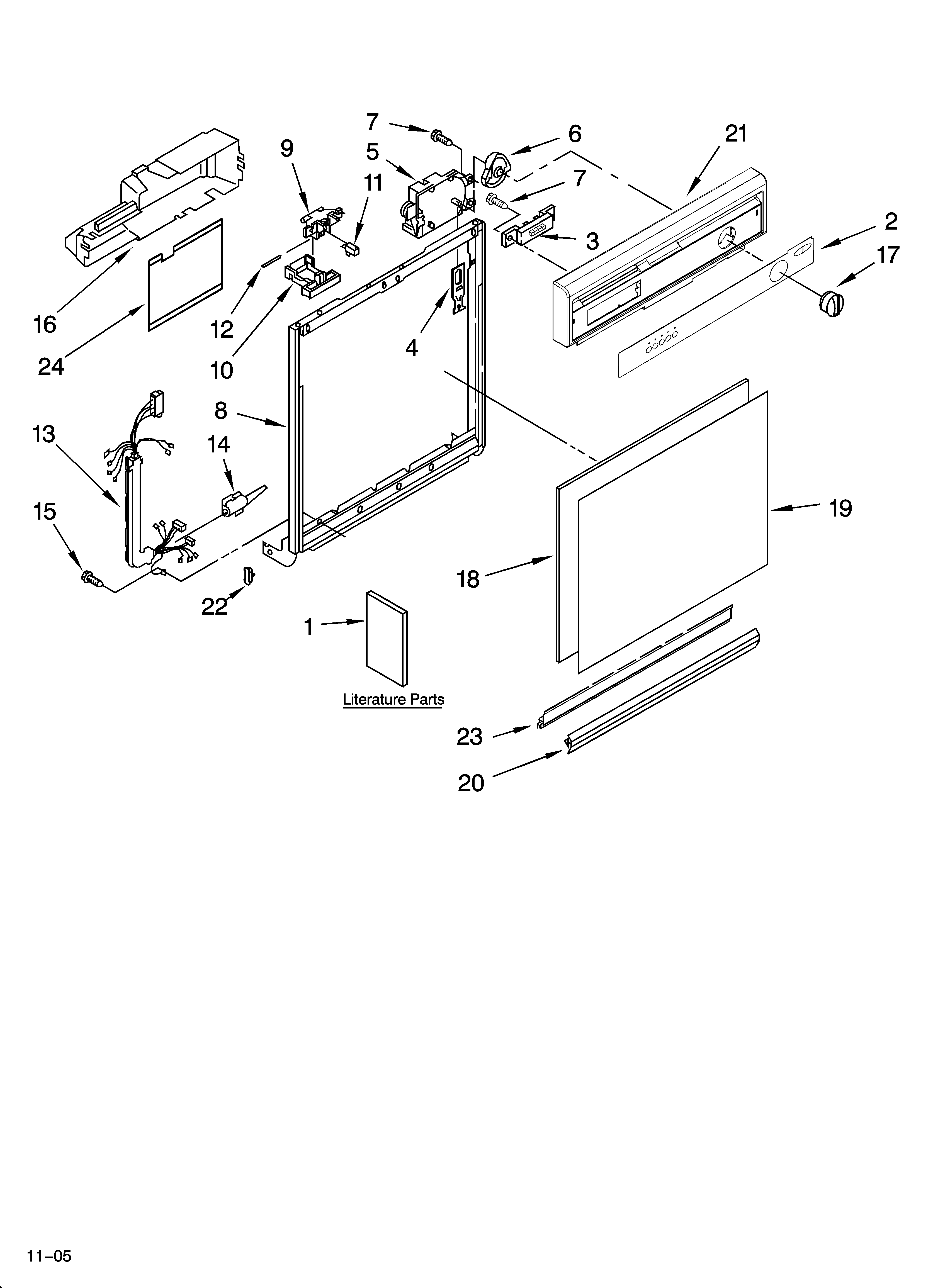 FRAME AND CONSOLE PARTS