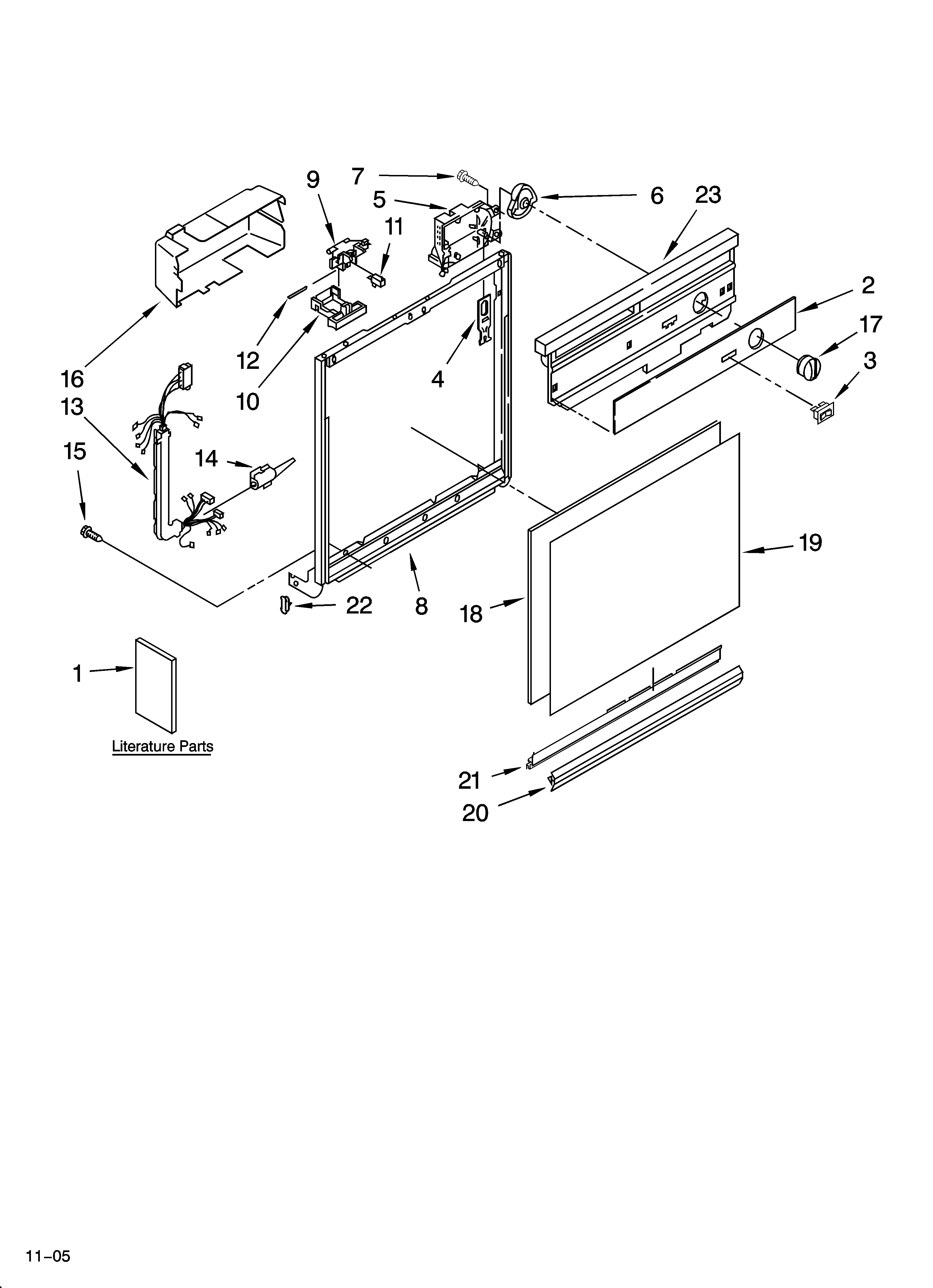 Frame and console parts