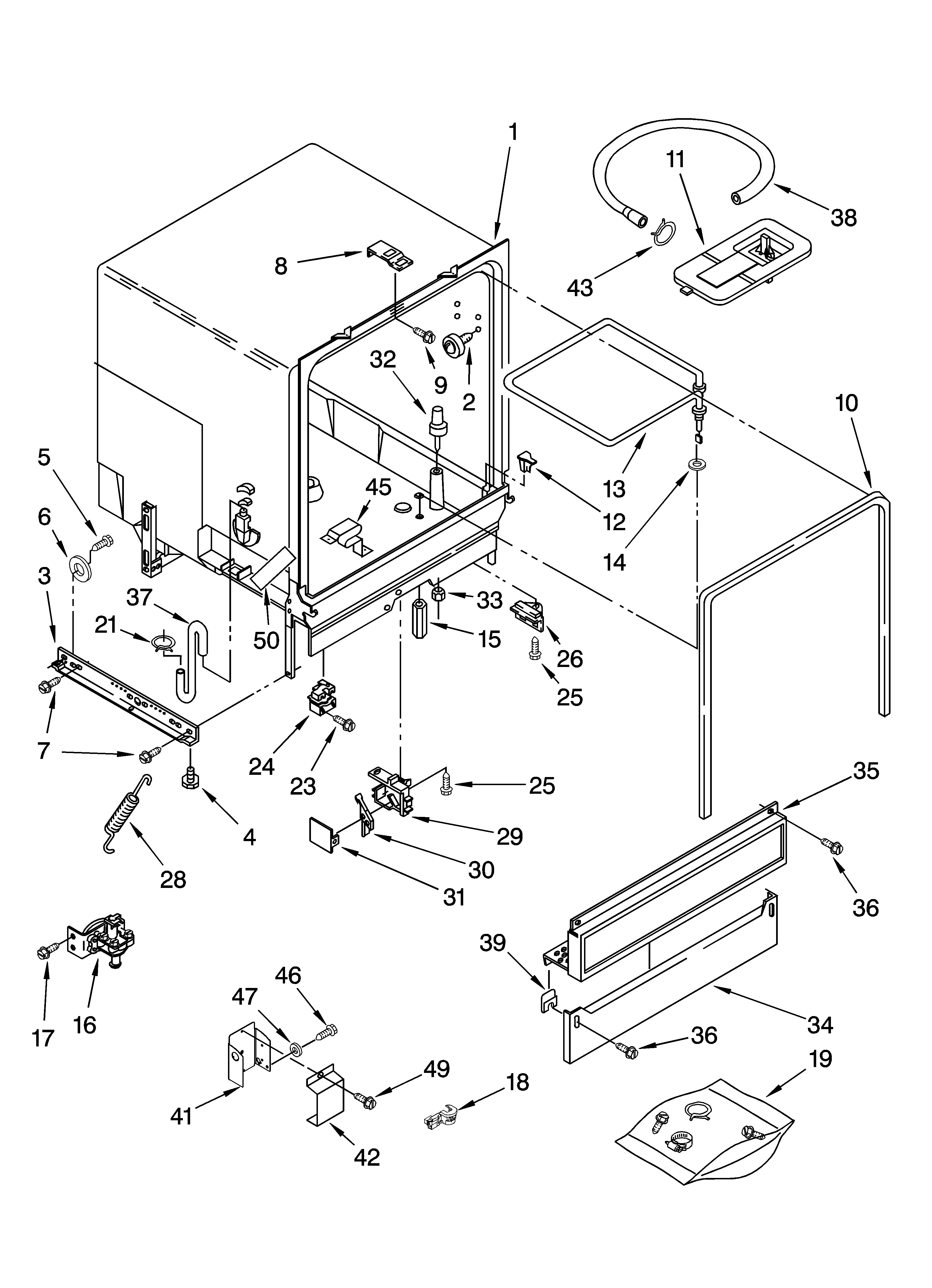 TUB ASSEMBLY PARTS