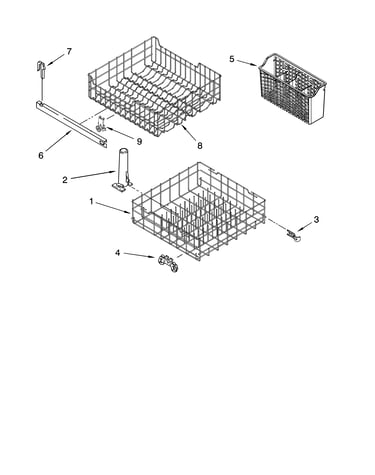 Dishrack parts, optional parts (not included)
