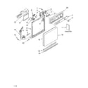 Whirlpool DU850SWPU1 frame and console parts diagram