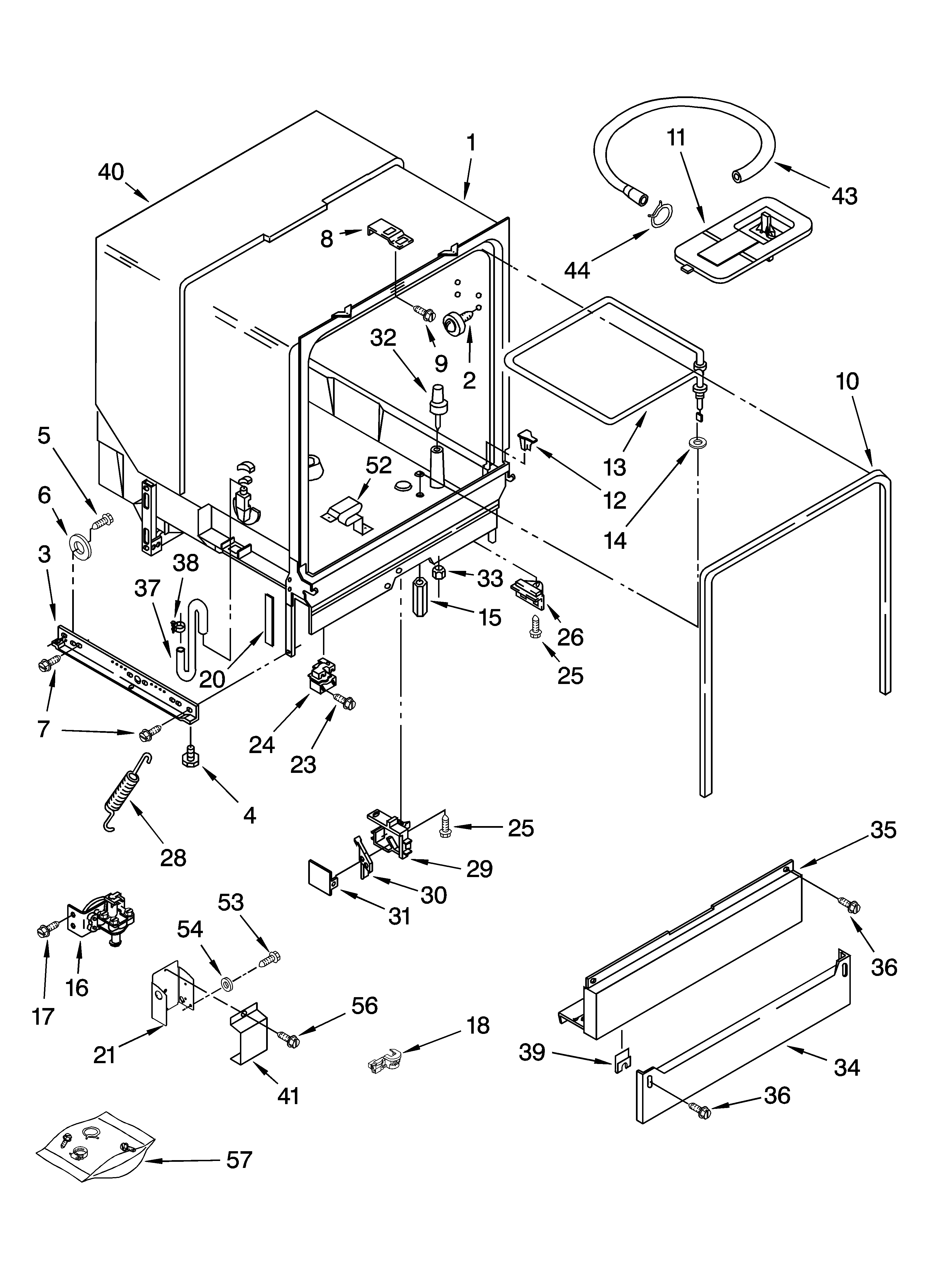 TUB ASSEMBLY PARTS