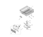 Whirlpool DU915PWPT2 lower dishrack parts, optional parts (not included) diagram