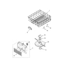 Whirlpool DU915PWPT2 lower dishrack parts, optional parts (not included) diagram