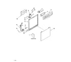 Whirlpool DU945PWPS2 frame and console parts diagram