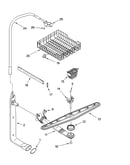 Upper dishrack and water feed parts