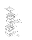 Refrigerator shelf parts