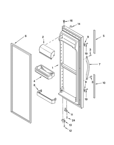 Refrigerator door parts