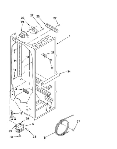 Refrigerator liner parts