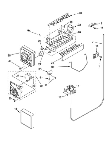 Icemaker parts, optional parts