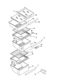 Refrigerator shelf parts