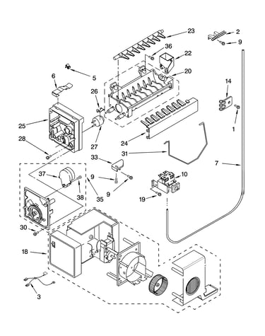 Icemaker parts, optional parts