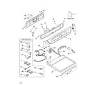 Whirlpool GGW9868KL5 top and console parts diagram