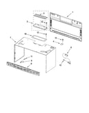 Cabinet and installation parts
