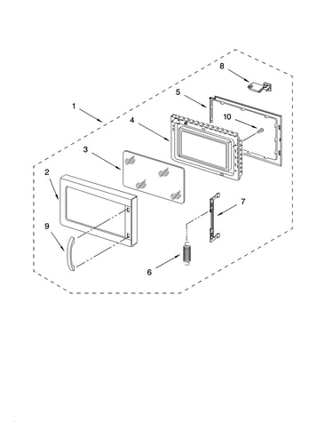 Oven door parts