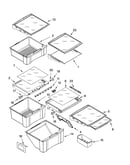 Refrigerator shelf parts