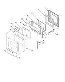 Oven door parts