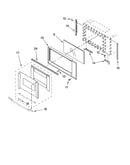 Microwave door parts