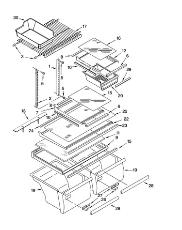 Shelf parts