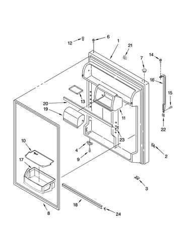 Refrigerator door parts