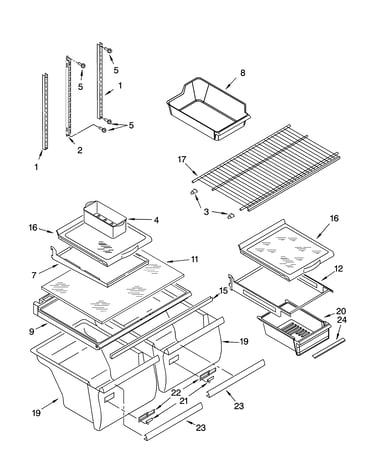 Shelf parts