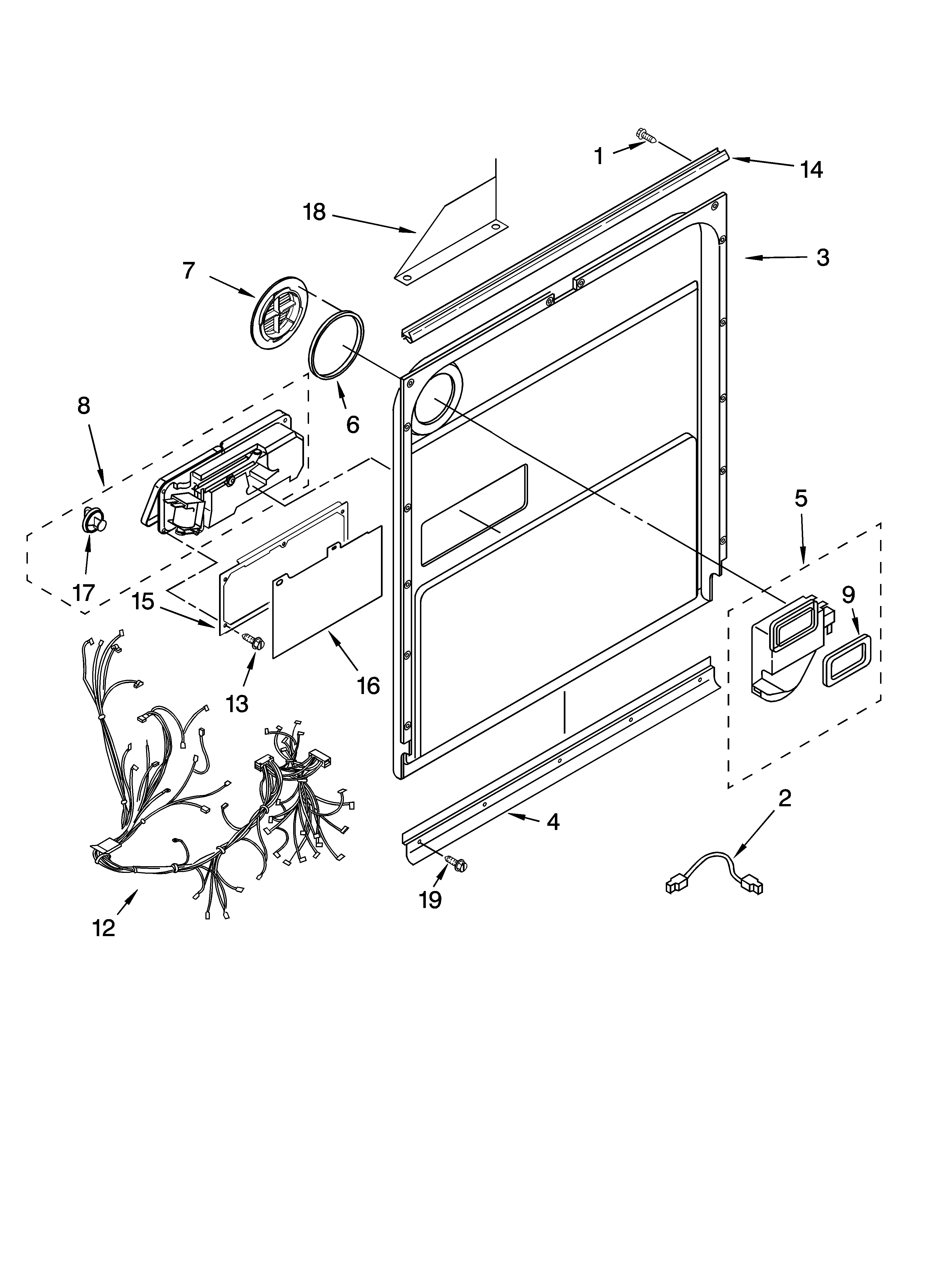 Door and latch parts