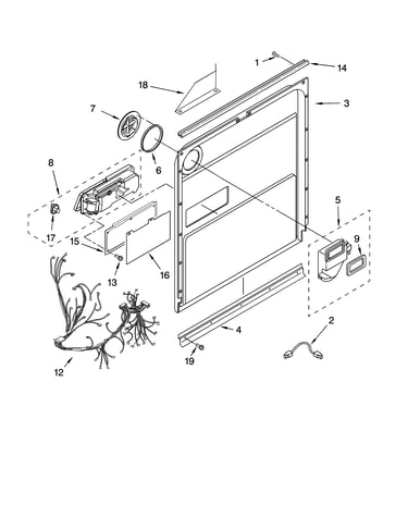 Door and latch parts