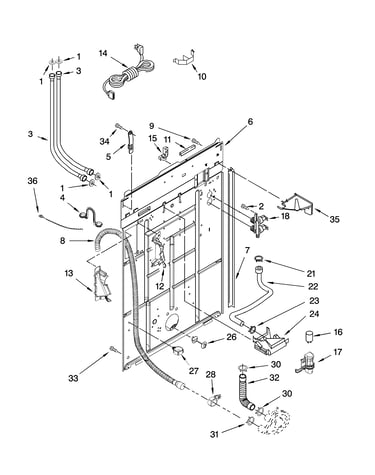 Rear panel parts