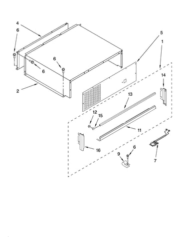 Top grille and unit cover parts