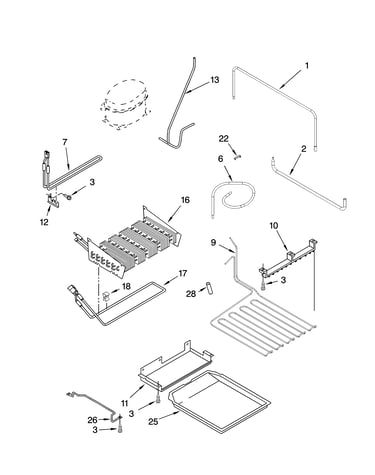 Lower unit and tube parts