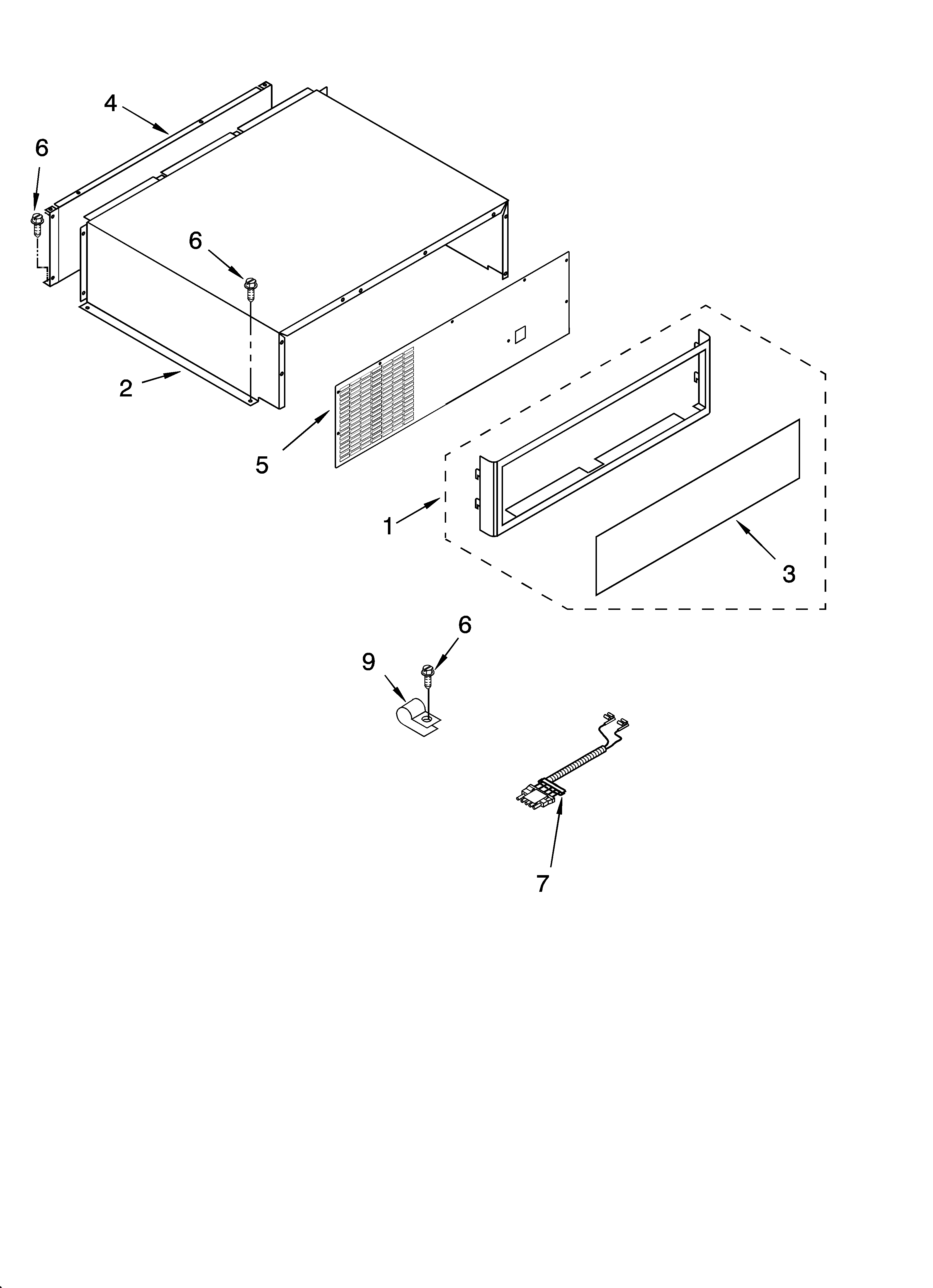 Top grille and unit cover parts