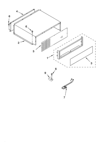 Top grille and unit cover parts