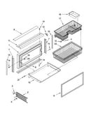 Freezer door and basket parts