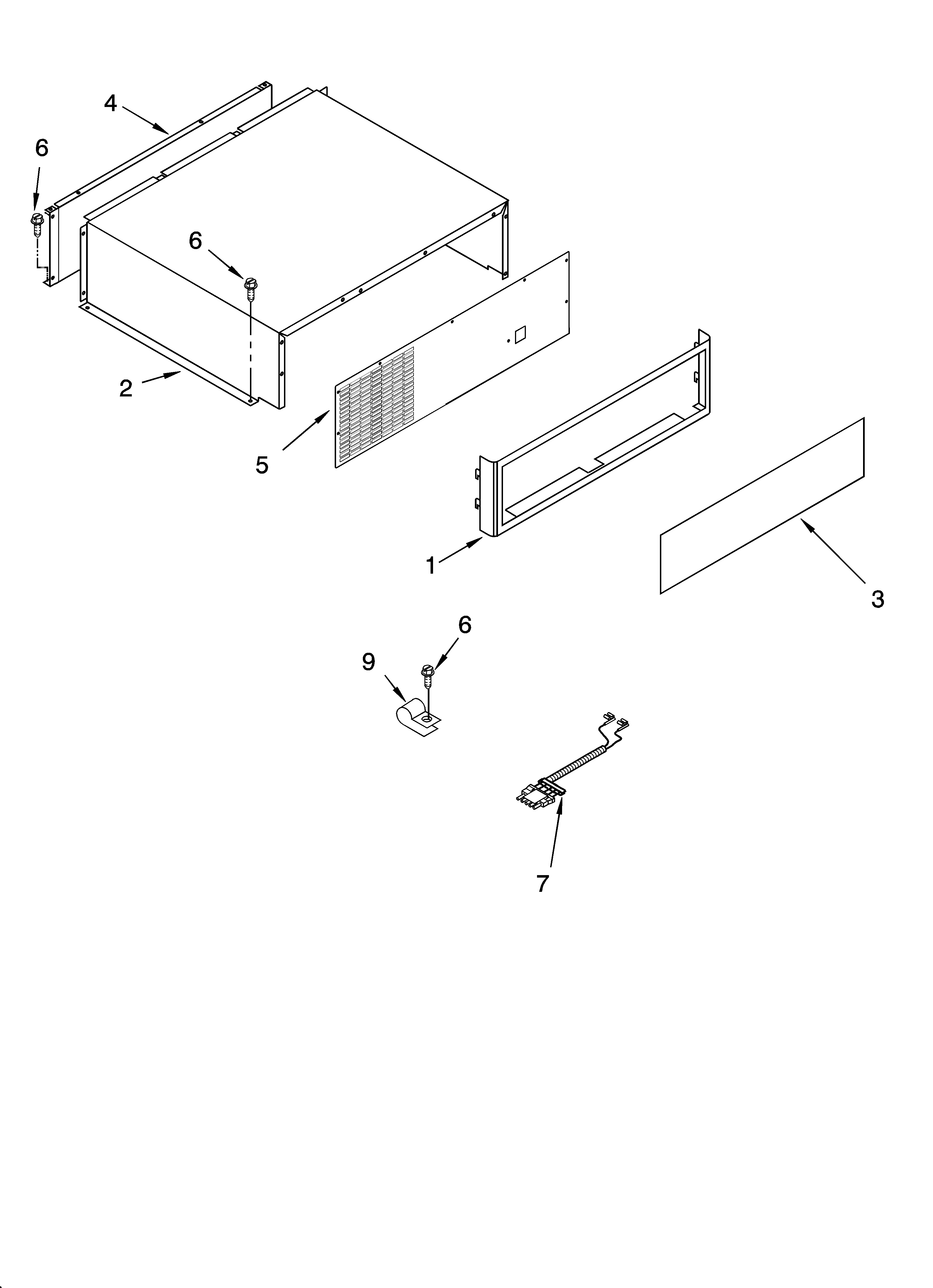 Top grille and unit cover parts