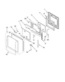 Oven door parts