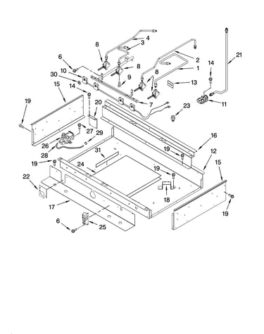 Burner box and manifold parts