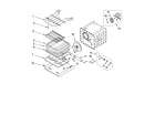 KitchenAid KEBC167MSS01 internal oven parts diagram