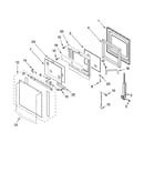 Oven door parts