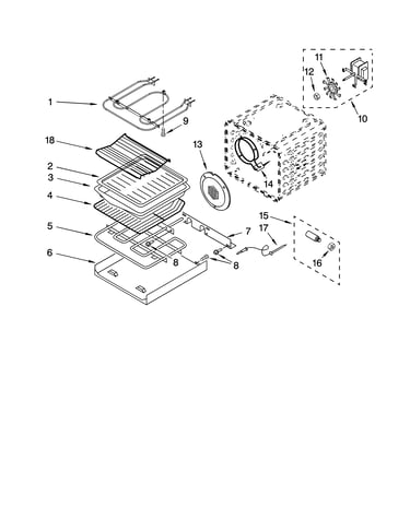 Internal oven parts