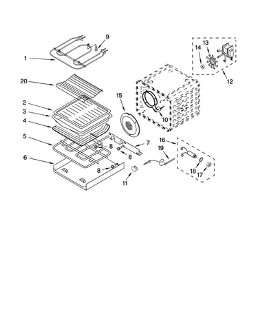 Internal oven parts