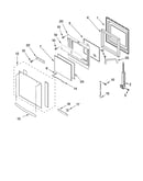 Oven door parts