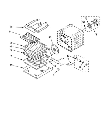 Internal oven parts