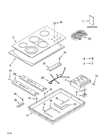 Cooktop parts, optional parts