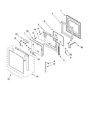 Oven door parts